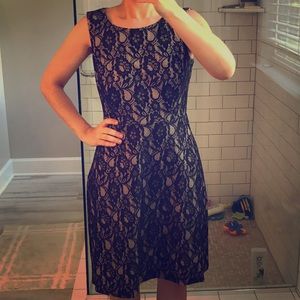 3/$15 Black lace cut out dress